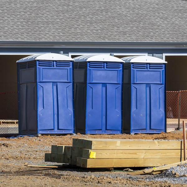 are there any restrictions on what items can be disposed of in the porta potties in Ranchette Estates